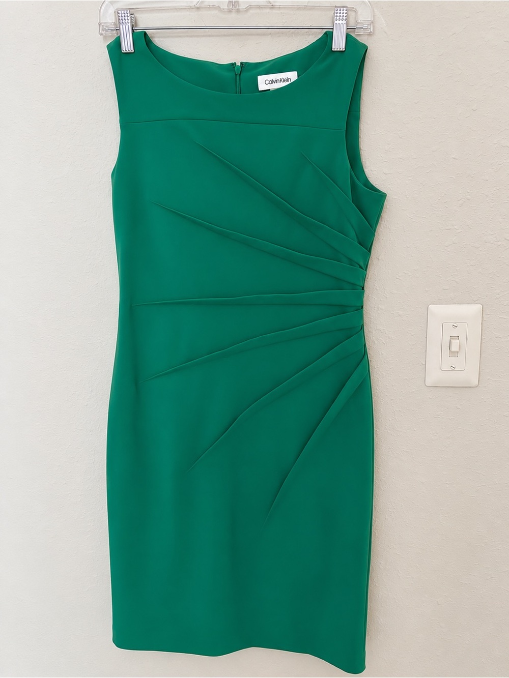 Calvin Klein Teal Green Sheath Dress